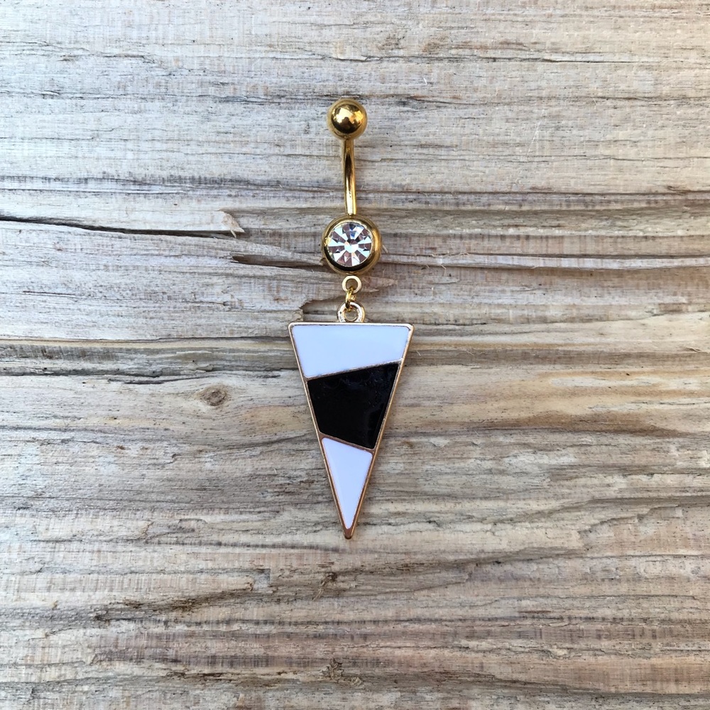 Vintage Gold Belly Button Ring